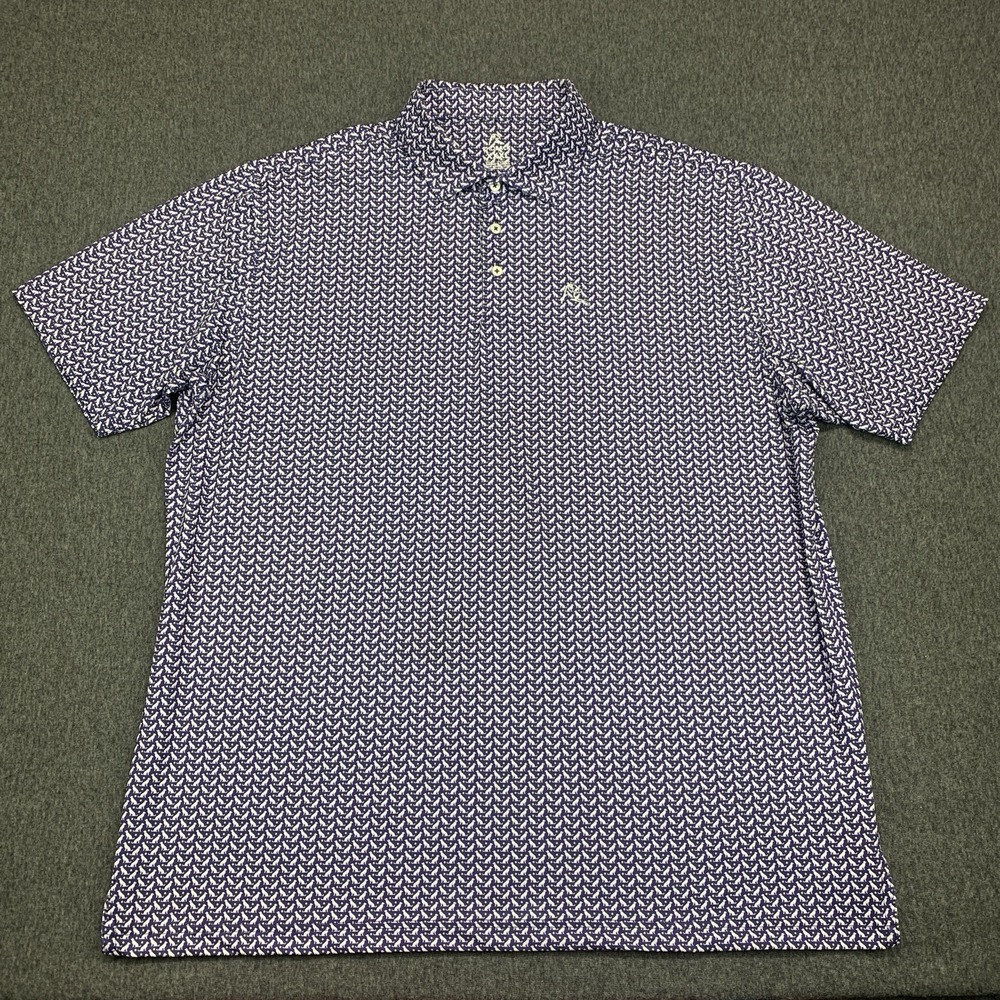 Rhoback "The Sit" Dog Tennis Ball Men's Performance Polo Golf Shirt - Size 3XL